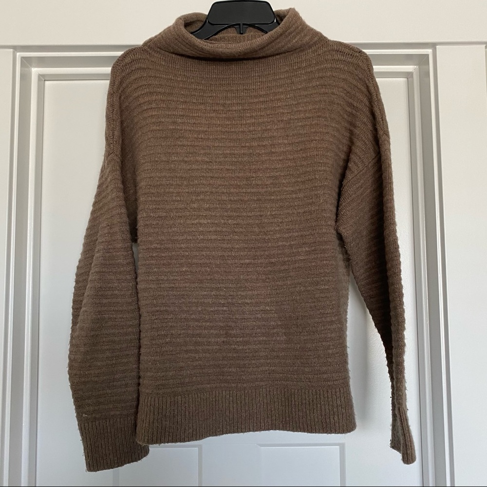 Madewell Brown Ribbed Sweater